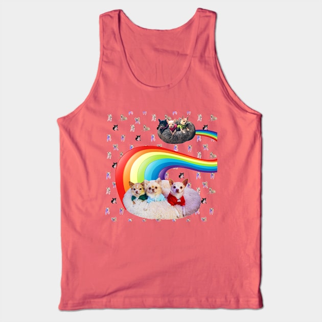 It's Raining Chihuahuas Tank Top by BarkPink